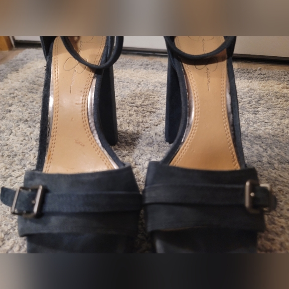 Jessica Simpson Blue Velvet Classy Heels - Picture 9 of 9
